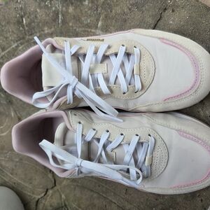 Puma Women's Pink and Cream Sneakers